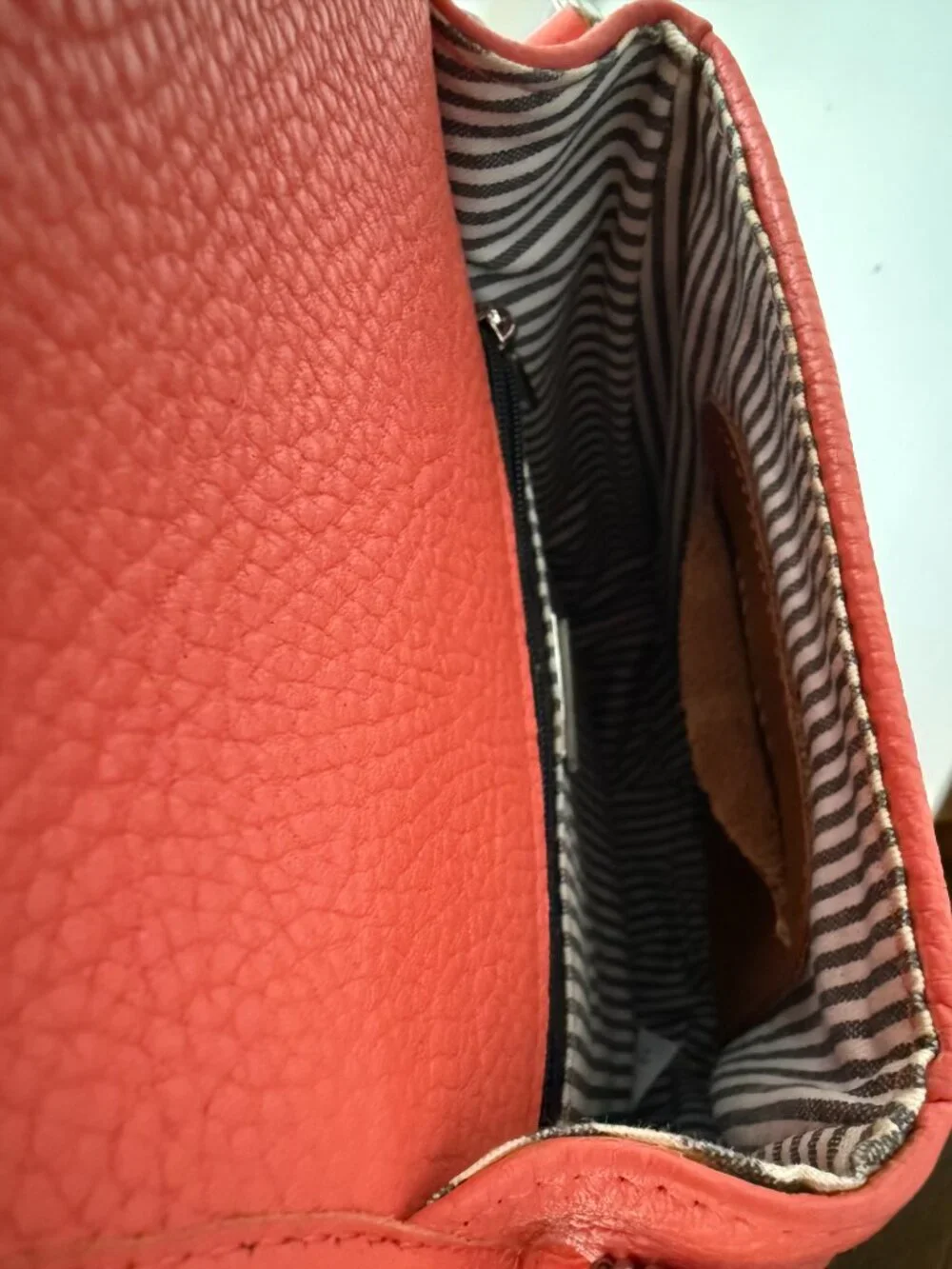 Lazaro Argentine Genuine Leather Saddle Crossbody Bag Terracotta NWOT